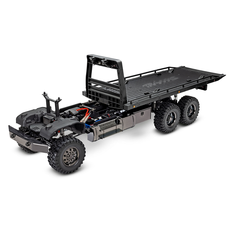 TRAXXAS Black TRX-6 ULTIMATE RC HAULER 6WD Flatbed Truck - 88086-84BLK