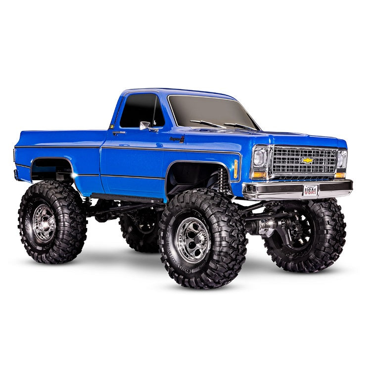 TRAXXAS TRX-4 1979 Chevy K10 High Trail Pickup Metallic Blue Scale & Trail Crawler - 92056-4BLUE