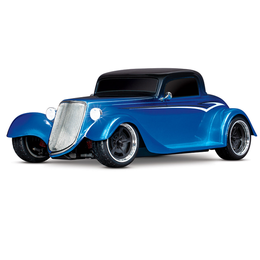 TRAXXAS 1:10 1933 Hot Rod Coupe Blue AWD Factory-5 4-Tec 3.0 w/ TQ 2.4Ghz Radio - 93044-4BLUE