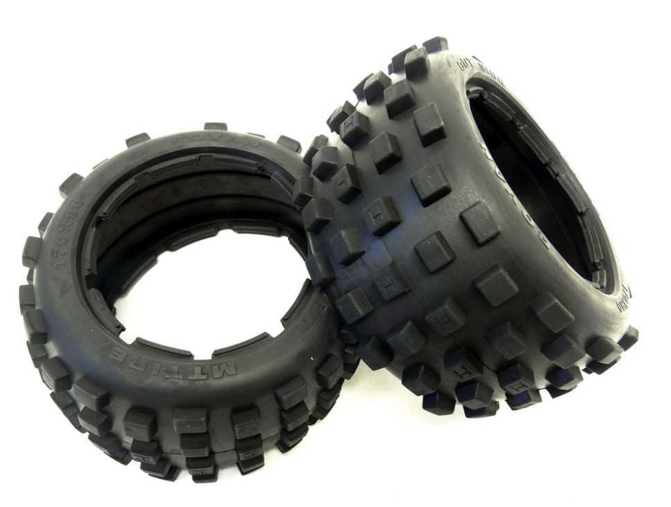 ROVAN 4.7/5.5 Buggy Rear Knobbly MT Tyres No Foams 2pcs - ROV-95002