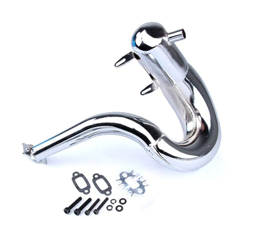 ROVAN Chrome Plated Silenced Tuned Exhaust Pipe Set - ROV-95075