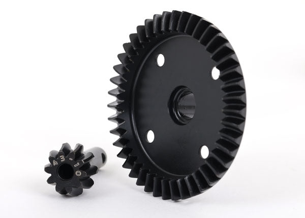 TRAXXAS Machined Spiral Cut Diff Ring Gear & Pinion suit Sledge - 9579R