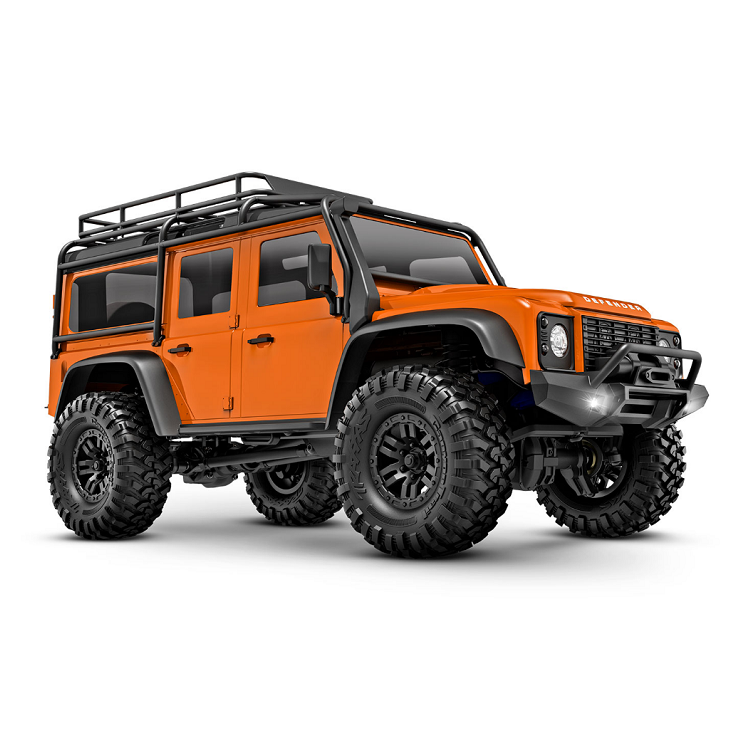 TRAXXAS TRX-4M 1:18 DEFENDER Trail Truck Orange w/ TQ 2.4Ghz Radio, 87T Brushed Motor, Lipo Battery & Charger - 97054-1ORNG