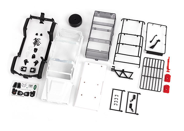 TRAXXAS 1:18 Land Rover Defender Body White Unassembled suit TRX-4M - 9712