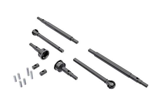 TRAXXAS Stub Axle Fr & Axle Shafts Fr & Rr Hardened Steel w/ Pin Set 2pcs/ea suit TRX-4M - 9756