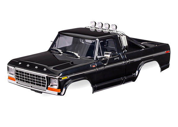 TRAXXAS 1:18 1979 Ford F-150 Body Black Complete suit TRX-4M HT/ TRX-4MT - 9812-BLK