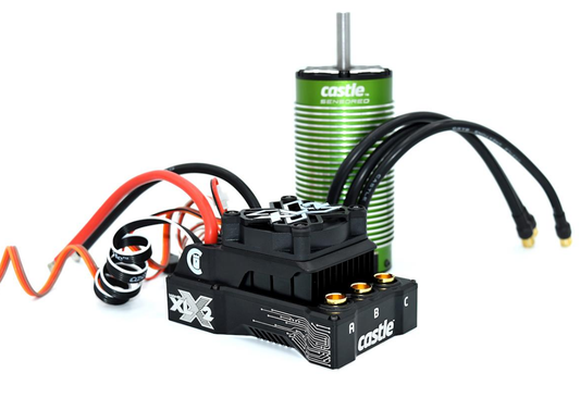 CASTLE CREATIONS 1:5 2028-1100kv 4 Pole Sensored Brushless Motor w/ Mamba XLX 2 8S ESC Combo - CSE010016702