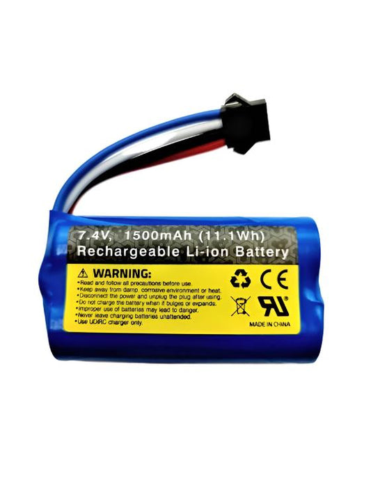 UDI 1500mah 7.4V Lipo Battery for Rapid Boat V.1 w/ Black Plug 4 Wire - UDI009-12-V1