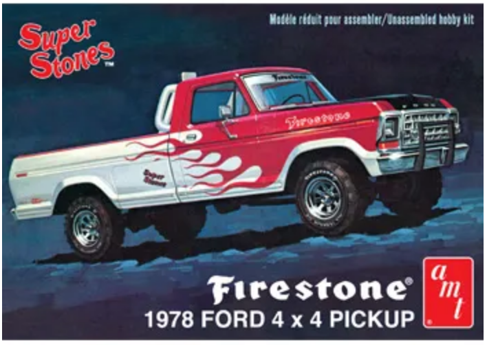 AMT 1978 Ford 4x4 Pickup Firestone 1:25 - AMT858