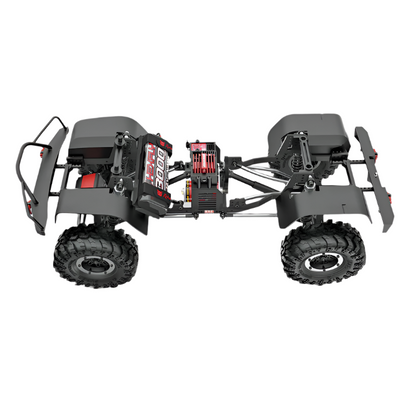 REDCAT Everest GEN7 Pro 1:10 Black Crawler chassis detail - RCATGEN7PRO-B