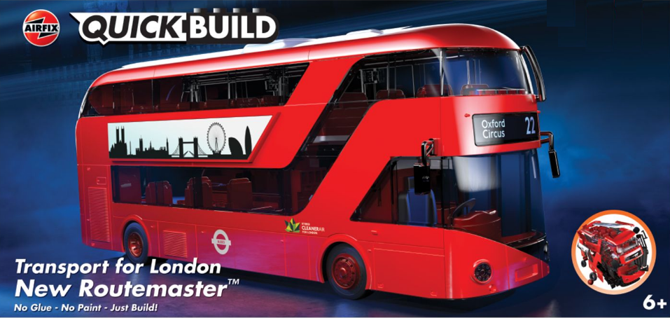 AIRFIX Quickbuild New Routemaster London Bus - J6050 