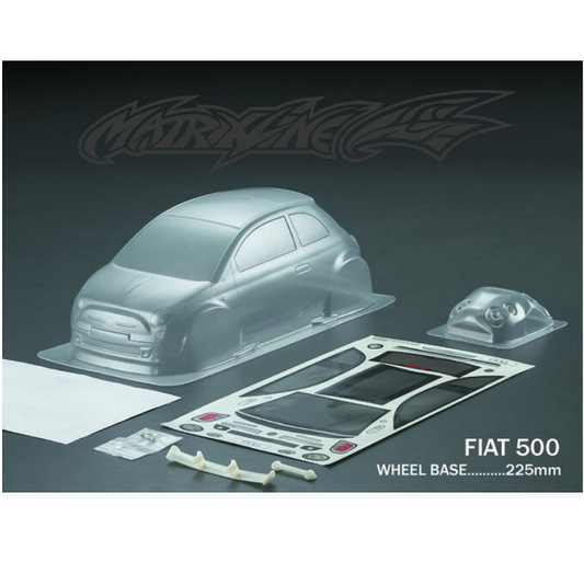 MATRIXLINE Fiat 500 Clear Body 1:10 suit Tamiya M-Chassis WB:225mm - PC201028