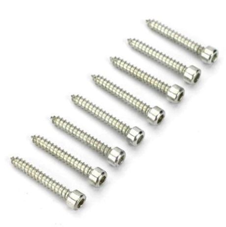 Dubro 8x12.7mm Socket Drive Cap Head Sheet Metal Screws 8pcs - DBR388