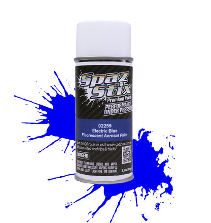 SPAZ STIX Electric Blue Fluorescent Spray Paint 3.5oz - SZX02259