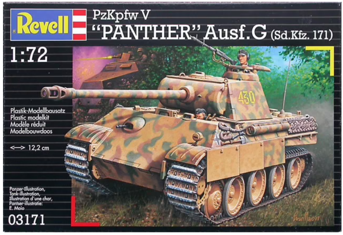 REVELL KPFW V Panther AUSG Tank 1:72 - 03171