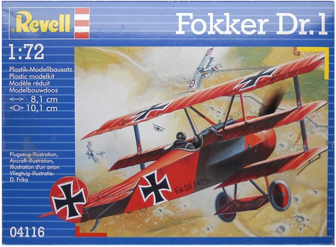 REVELL Fokker DR.1 Tri-Plane 1:72 - 04116