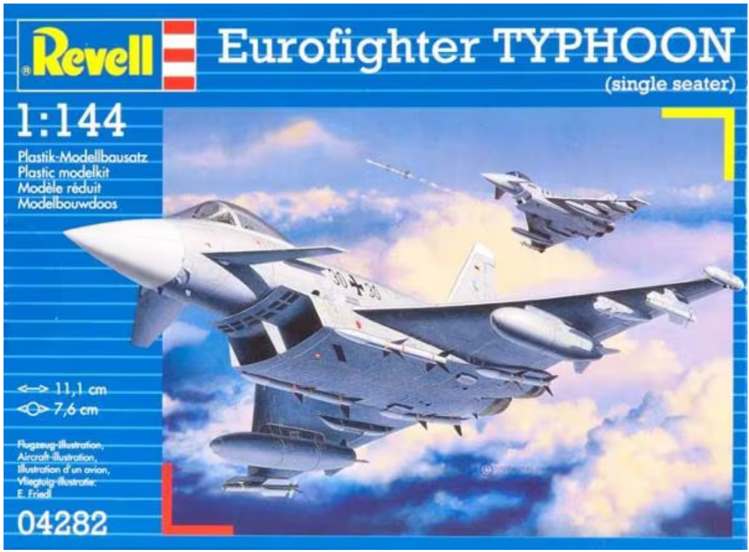 REVELL Eurofighter Typhoon Single Seat 1:144 - 04282