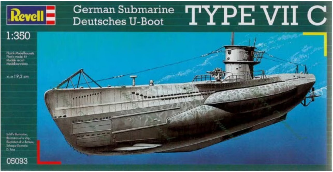 REVELL Deutsches U-Boot Type 7C Submarine 1:350 - 05093