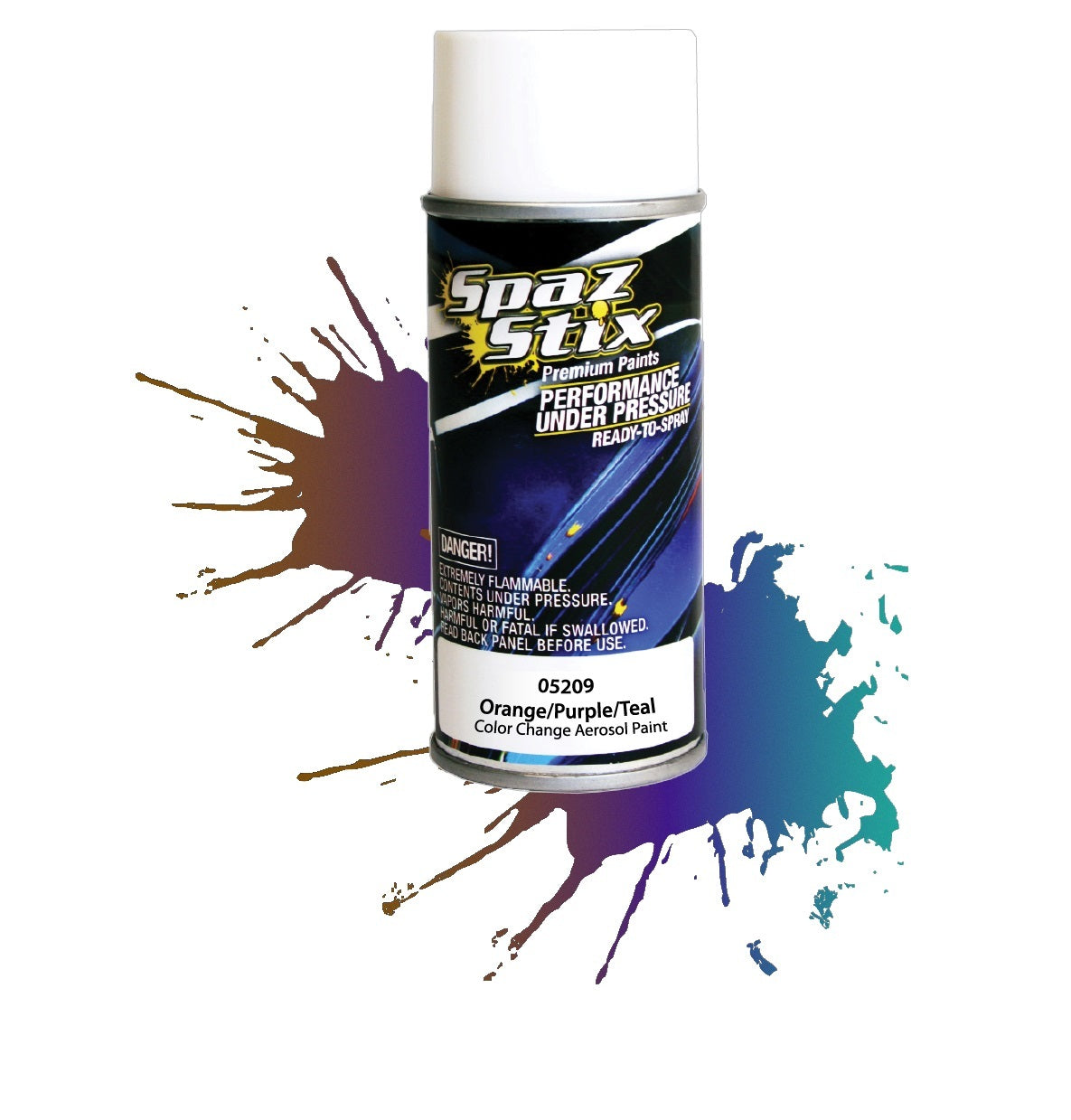 SPAZ STIX Orange/ Purple/ Teal Colour Change Spray Paint 3.5oz - SZX05209