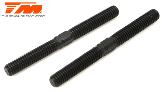 TEAM MAGIC 3x30mm Hardened Black Tie Rods 2pcs - TM116133C