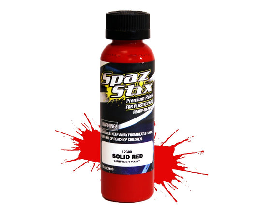 SPAZ STIX Solid Red Airbrush Paint 2oz - SZX12300