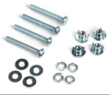 DUBRO Engine Mount Bolts 2-56x1/2in w/ Blind Nuts, Flat & Lock Washers 4pcs/ea - DBR125