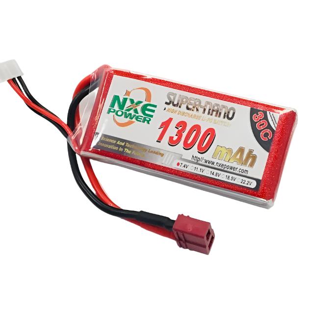 NXE 1300mah 7.4V 30C Lipo Battery SC Deans - 1300SC302SDEAN