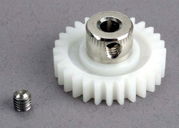 TRAXXAS 28T Spur Gear w/ Metal Collar & Grub Screw suit Villian - 1526