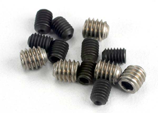 TRAXXAS Grub Screws 3x4mm 8pcs & 4x4mm Stainless 4pcs - 1548