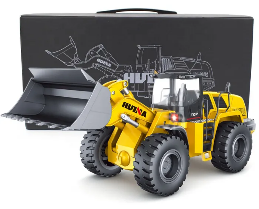 HUINA 1:14 Full Alloy Front End Loader with 2.4Ghz Radio, Battery and USB Charger - SFMHN1583