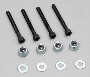 DUBRO 4-40x25mm Socket Head Cap Bolts w/ Nuts & Washers 4pcs/ea - DBR178