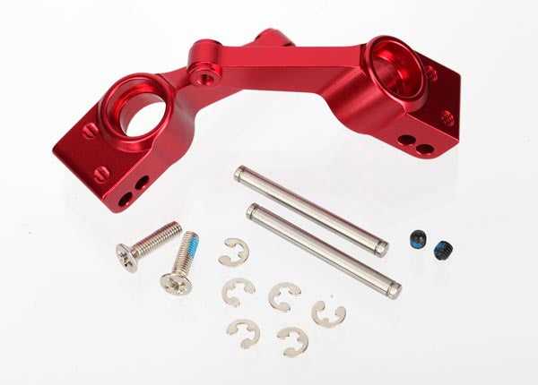 TRAXXAS Rear Stub Axle Carriers Red Aluminium 2pcs - 1952A