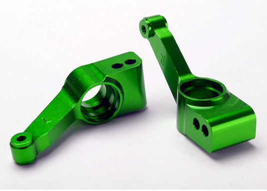 TRAXXAS Rear Stub Axle Carriers Green Aluminium 2pcs - 1952G