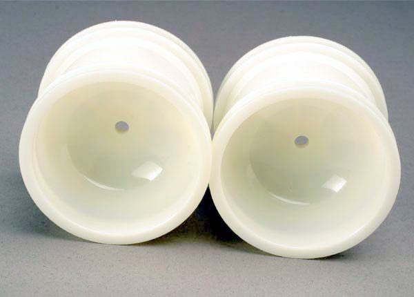 TRAXXAS 2.2in Nylon Dish Rear Wheel White 2pcs - 1972