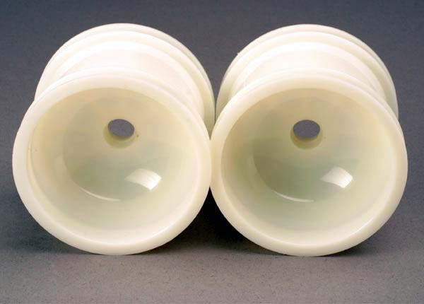 TRAXXAS 2.2in Nylon Dish Front Wheel White 2pcs - 1974