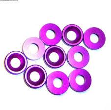 ANSMANN 4mm Countersunk Cup Washers Purple Alum.10pcs - C203000057