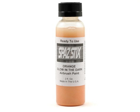 SPAZSTIX Glow-In-The-Dark Orange/ White Airbrush Paint 1oz - SZX20350