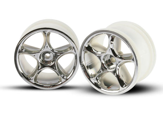 TRAXXAS Tracer 2.2in Chrome Wheels Rear 2pcs - 2472