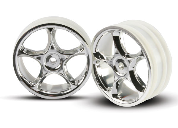 TRAXXAS Tracer 2.2in Chrome Wheels Front 2pcs - 2473