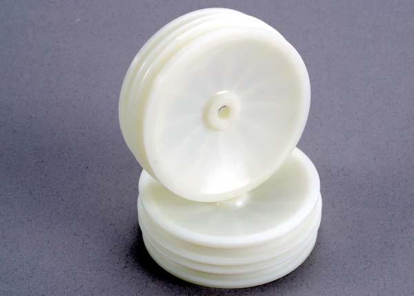 TRAXXAS 2.2in White Dish Wheels Front 2pcs - 2475