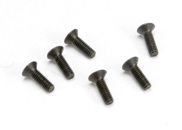 TRAXXAS 2.5x8mm Hex Drive Countersunk Screws 6pcs - 2524