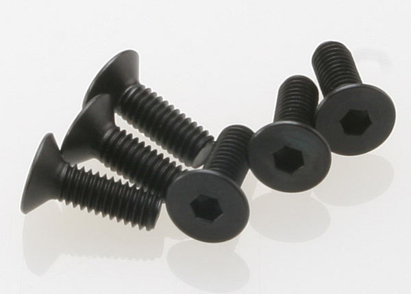 TRAXXAS 4x12mm Hex Drive Countersunk Head Screws 6pcs - 2542