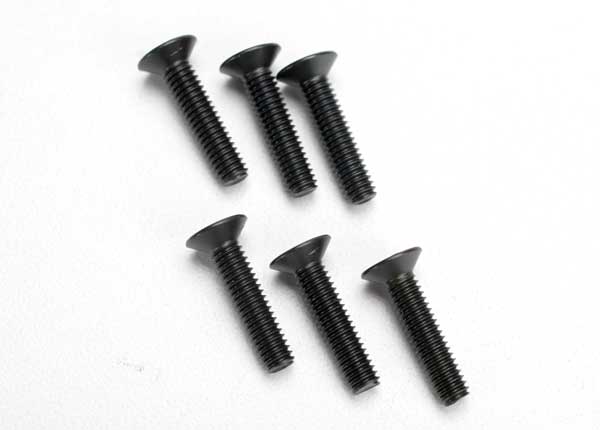 TRAXXAS 4x18mm Hex Drive Countersunk Head Screws 6pcs - 2547