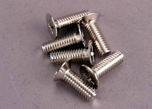 TRAXXAS 4x12mm Phillips Drive Countersunk Head Screws 6pcs - 2548