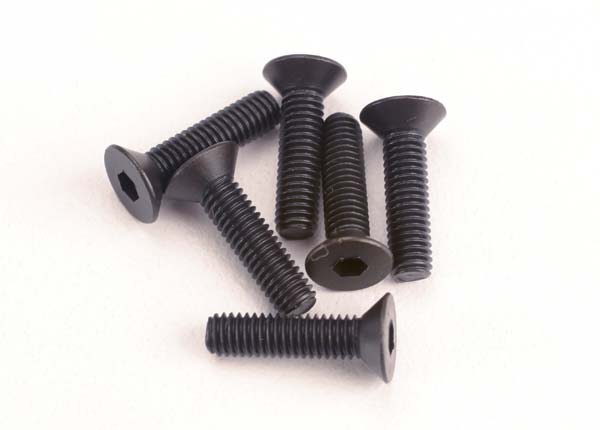 TRAXXAS 3x12mm Hex Drive Countersunk Screws 6pcs - 2552