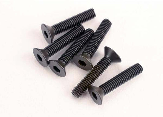 TRAXXAS 3x15mm Hex Drive Countersunk Screws 6pcs - 2553