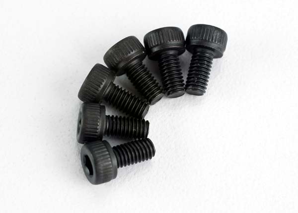 TRAXXAS 3x6mm Hex Drive Cap Head Screws 6pcs - 2554