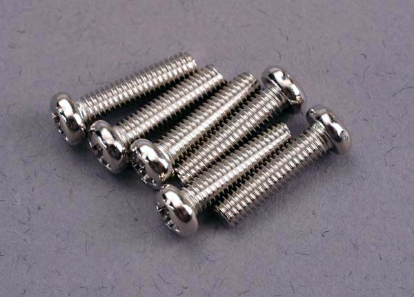 TRAXXAS 3x12mm Phillips Drive Pan Head Screws 6pcs - 2561