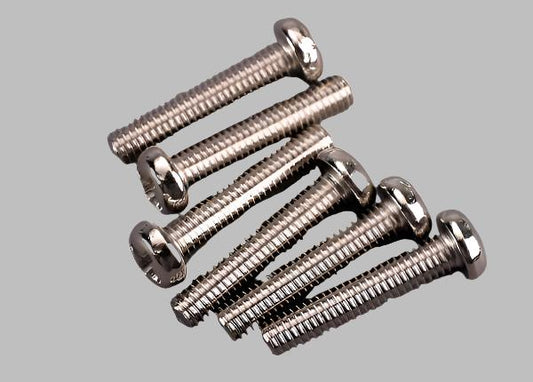 TRAXXAS 3x15mm Phillips Drive Pan Head Screws 6pcs - 2563