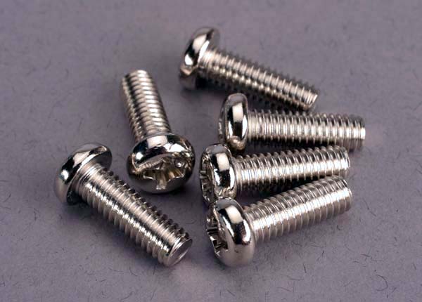 TRAXXAS 4x12mm Phillips Drive Button Head Screws 6pcs - 2568